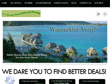 Tablet Screenshot of getcheaptravelnowandforever.com